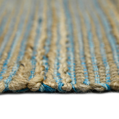 Amer Naturals NAT-1 Blue area rug - profile view