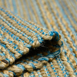 Amer Naturals NAT-1 Blue area rug - rolled view