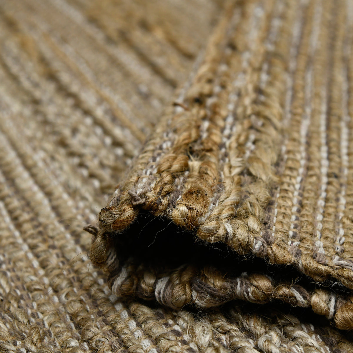 Amer Naturals NAT-2 Brown area rug - rolled view