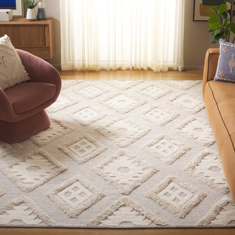 Safavieh Natura Nat203B Beige/Light Grey Rug.