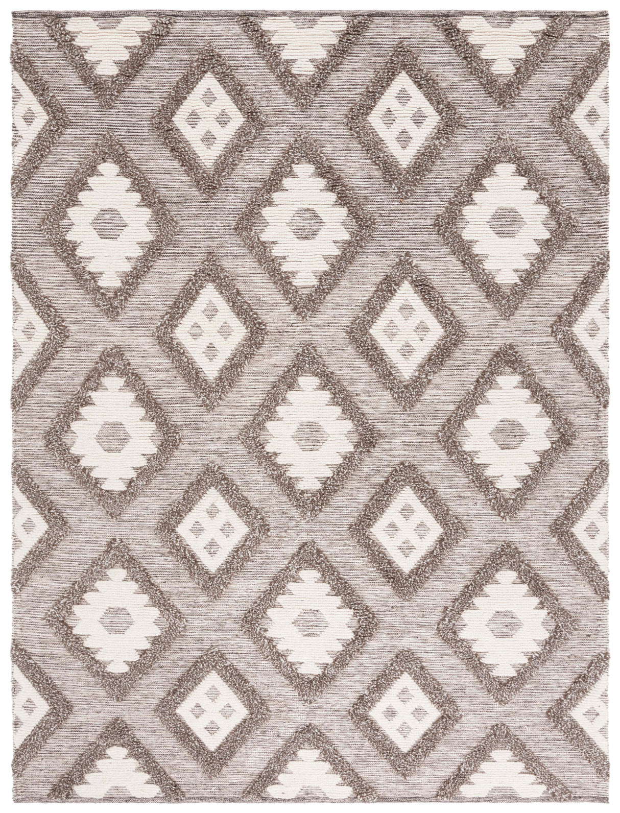 Safavieh Natura Nat203H Dark Grey/Ivory Rug.