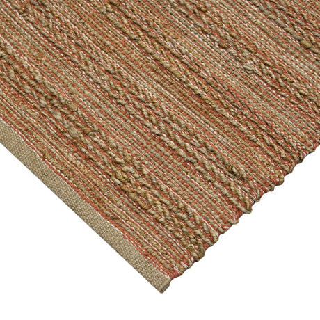 Amer Naturals NAT-3 Orange area rug - corner view