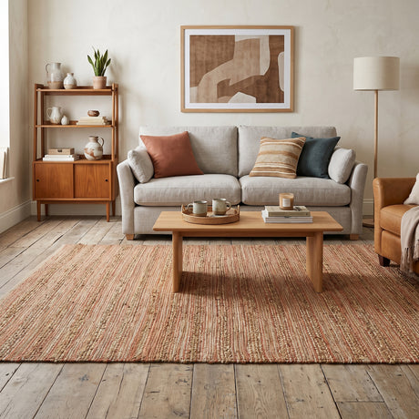 Amer Naturals NAT-3 Orange area rug - lifestyle view