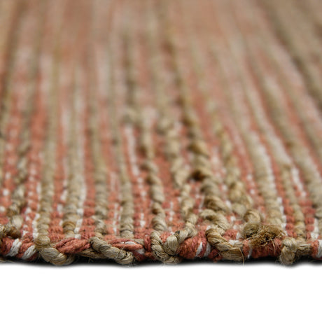 Amer Naturals NAT-3 Orange area rug - profile view