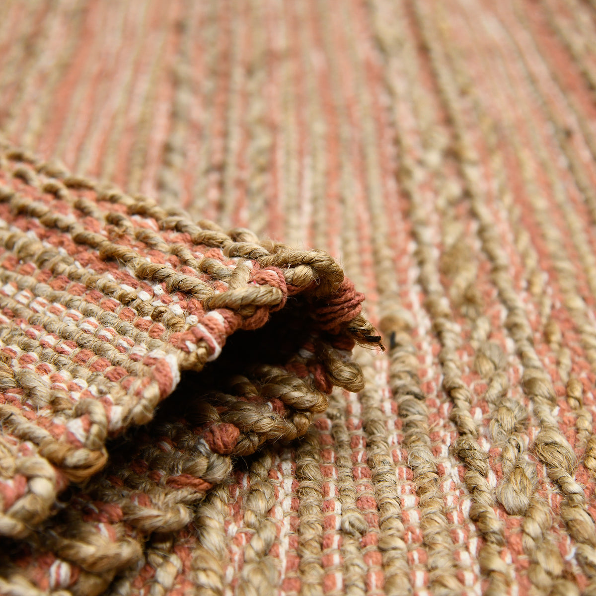 Amer Naturals NAT-3 Orange area rug - rolled view
