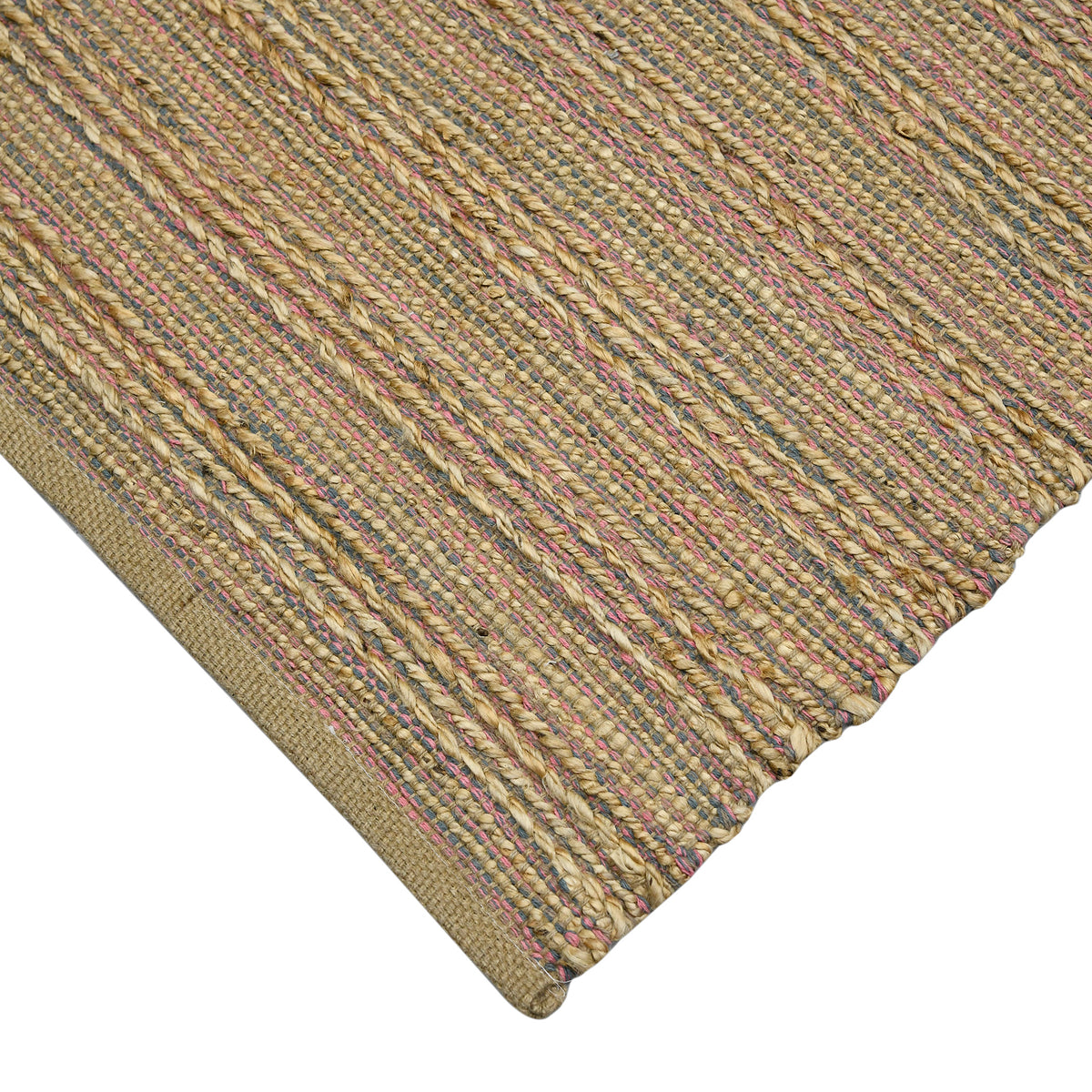 Amer Naturals NAT-4 Pink area rug - corner view