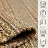 Amer Naturals NAT-4 Pink area rug - infographic view
