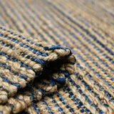 Amer Naturals NAT-7 Navy area rug - rolled view