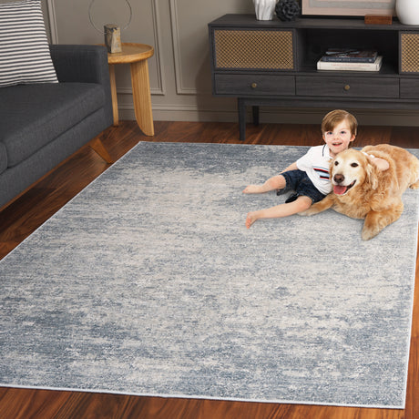 Safavieh Noble Nbl633-7680 Light Blue/Ivory Rug.