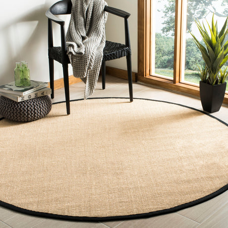 Safavieh Natural Fiber Nf131A Beige/Black Rug.