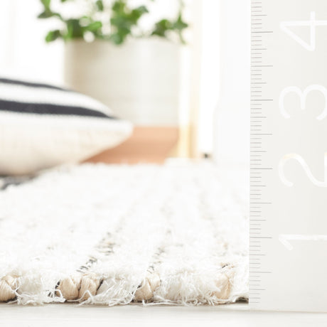 Safavieh Natural Fiber Nf203Z Ivory/Black Rug.
