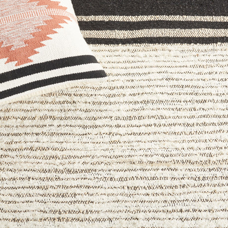 Safavieh Natural Fiber Nf203Z Ivory/Black Rug.