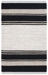 Safavieh Natural Fiber Nf203Z Ivory/Black Rug.