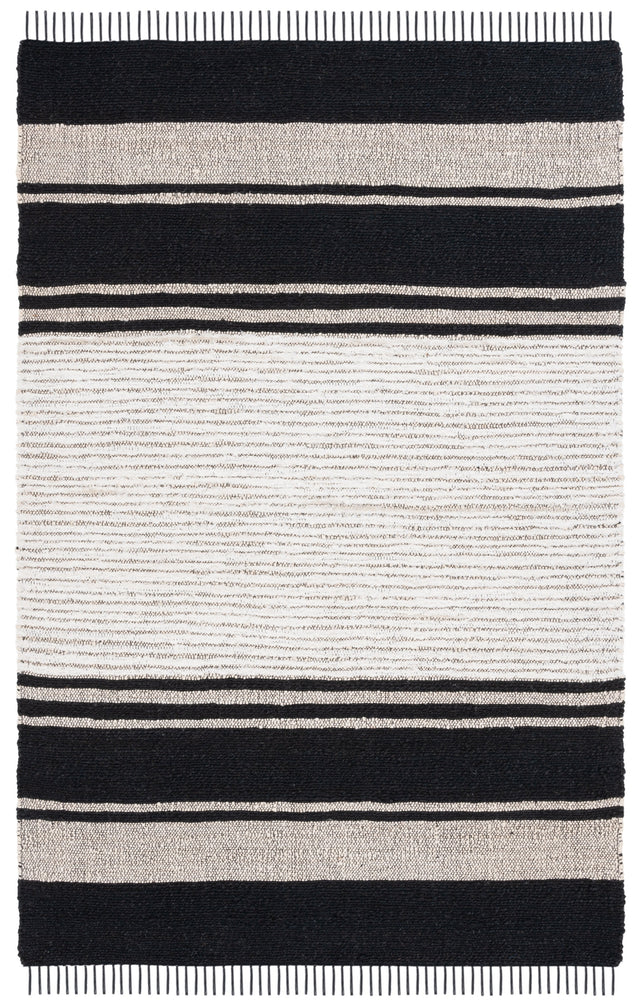 Safavieh Natural Fiber Nf203Z Ivory/Black Rug.