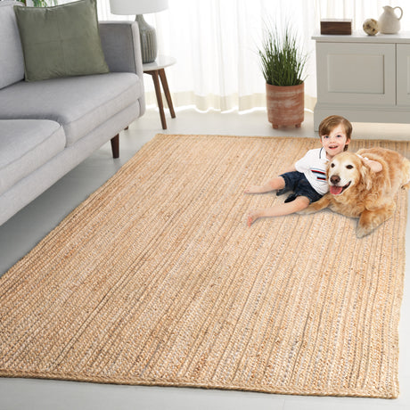 Safavieh Natural Fiber Nf840F Natural/Grey Area Rug