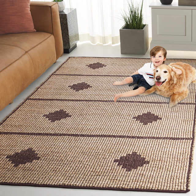 Safavieh Natural Fiber Nf878A Natural/Brown Area Rug