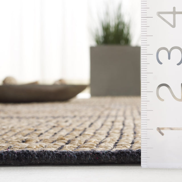 Safavieh Natural Fiber Nf878F Natural/Grey Rug.