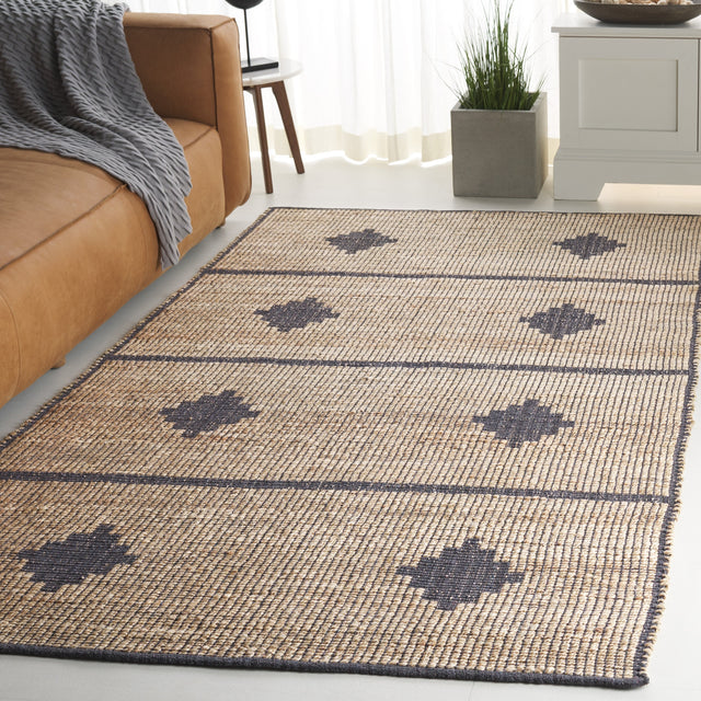 Safavieh Natural Fiber Nf878F Natural/Grey Rug.