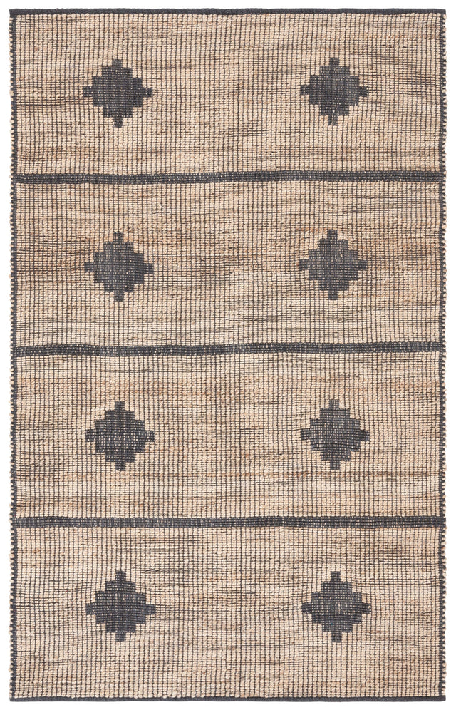 Safavieh Natural Fiber Nf878F Natural/Grey Rug.