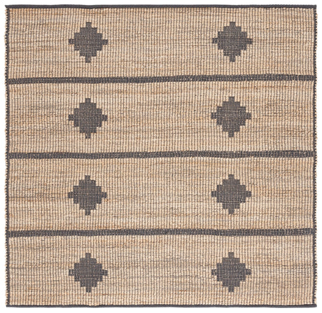 Safavieh Natural Fiber Nf878F Natural/Grey Rug.