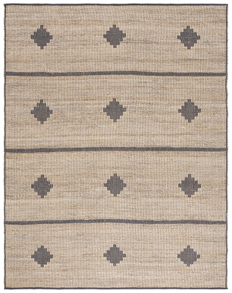 Safavieh Natural Fiber Nf878F Natural/Grey Rug.