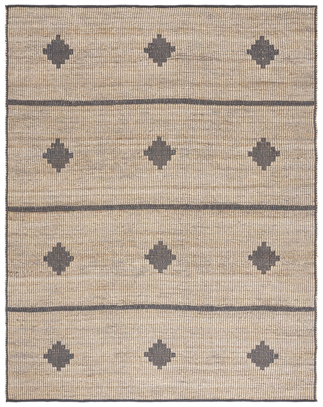 Safavieh Natural Fiber Nf878F Natural/Grey Rug.