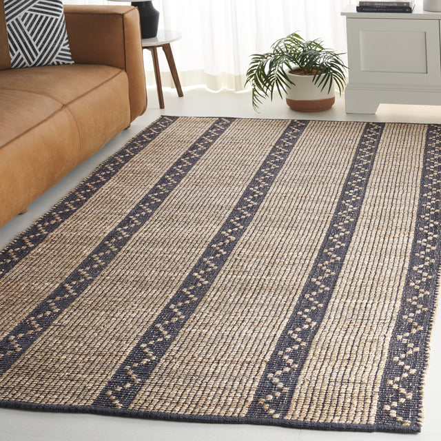 Safavieh Natural Fiber Nf879F Natural/Grey Rug.