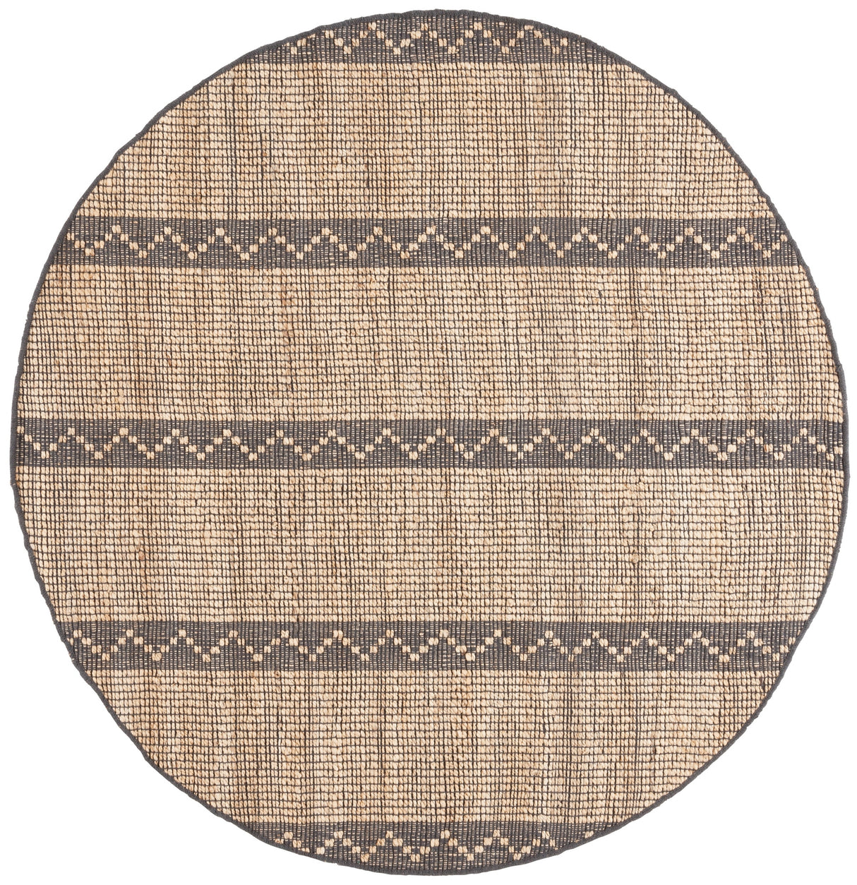 Safavieh Natural Fiber Nf879F Natural/Grey Rug.