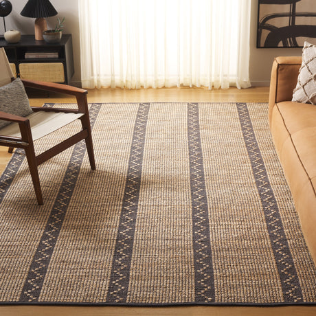 Safavieh Natural Fiber Nf879F Natural/Grey Rug.