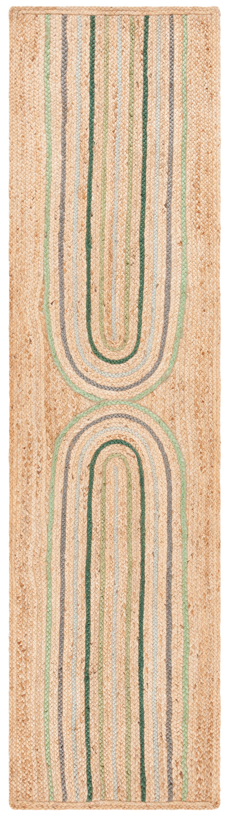 Safavieh Natural Fiber Nf894A Natural/Green Rug.