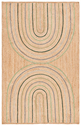 Safavieh Natural Fiber Nf894A Natural/Green Rug.