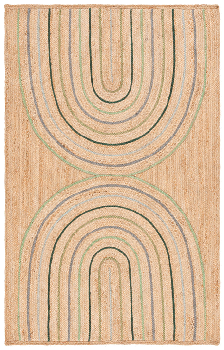 Safavieh Natural Fiber Nf894A Natural/Green Rug.