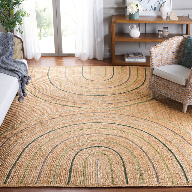 Safavieh Natural Fiber Nf894A Natural/Green Rug.