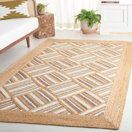 Safavieh Natural Fiber Nf897A Natural/Grey Area Rug