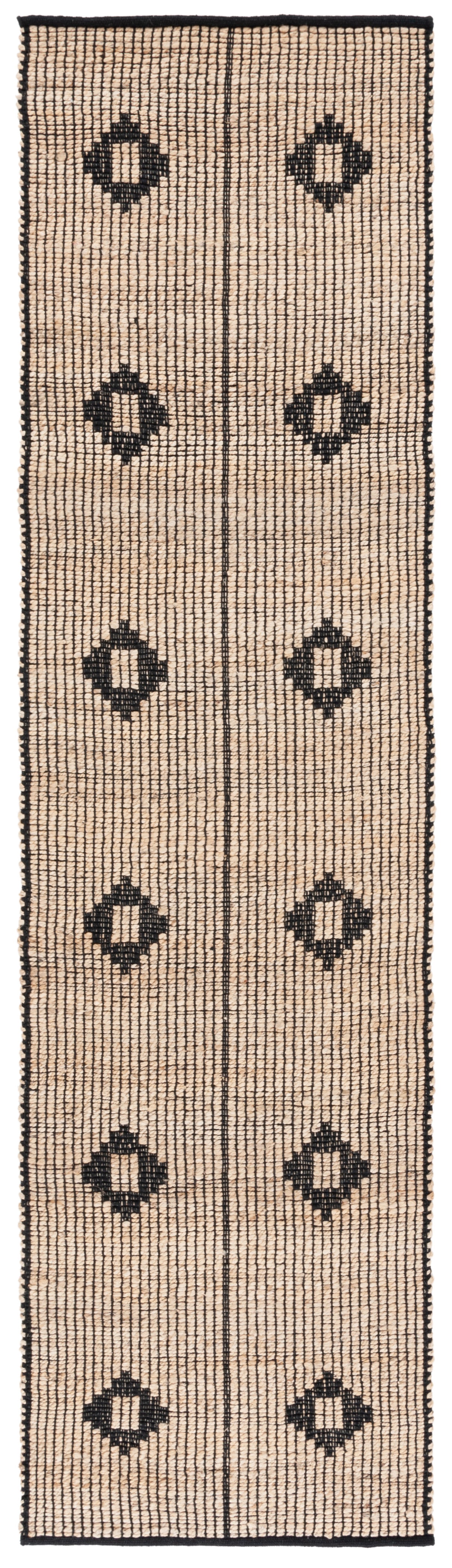 Safavieh Natural Fiber Nf898Z Natural/Black Rug.