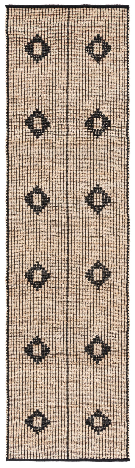 Safavieh Natural Fiber Nf898Z Natural/Black Rug.