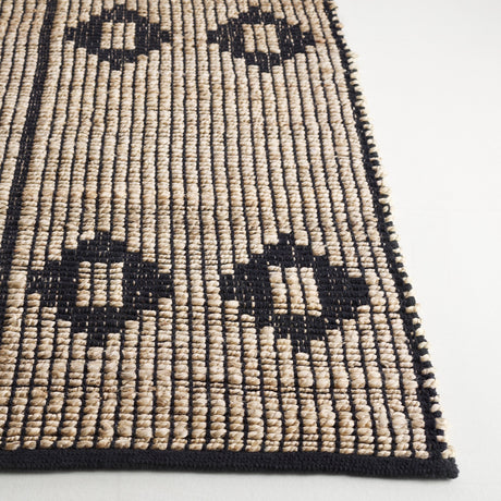 Safavieh Natural Fiber Nf898Z Natural/Black Rug.