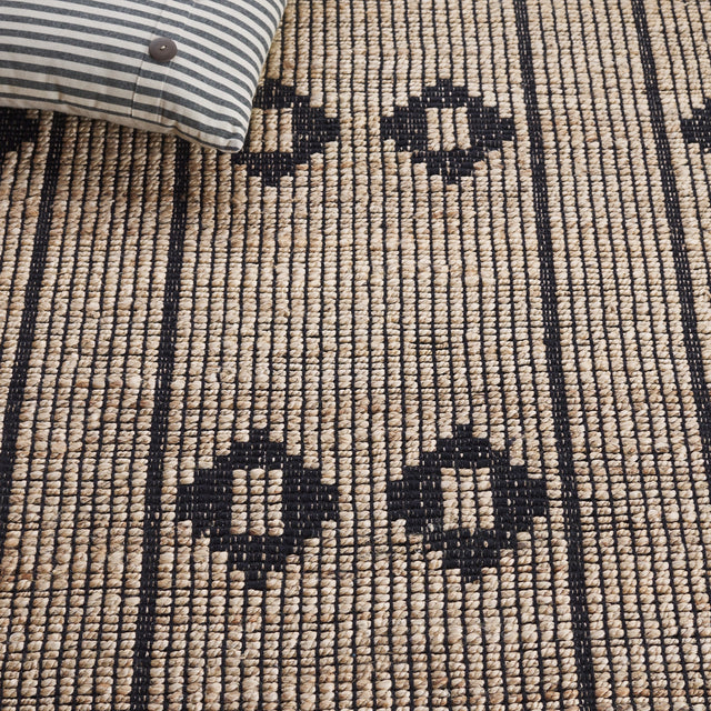 Safavieh Natural Fiber Nf898Z Natural/Black Rug.