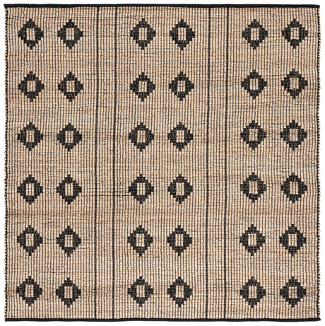 Safavieh Natural Fiber Nf898Z Natural/Black Rug.