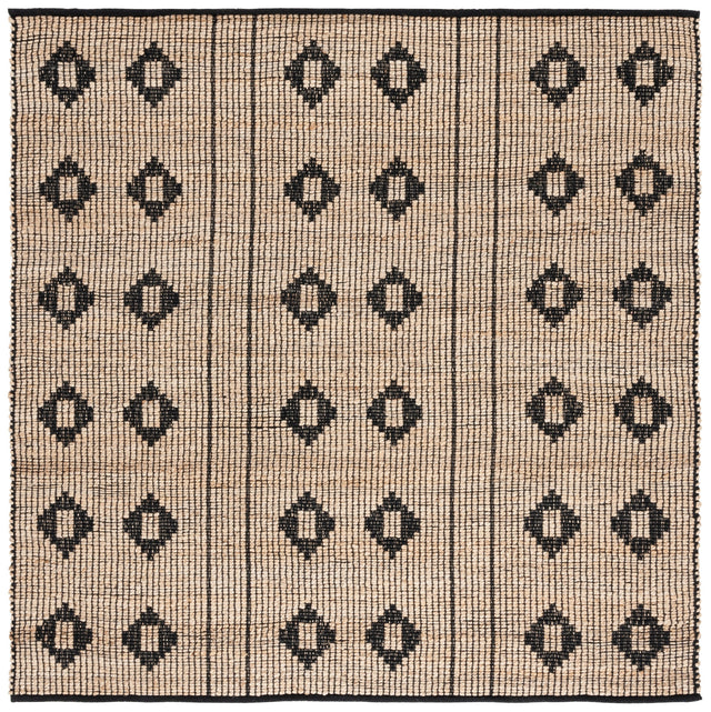 Safavieh Natural Fiber Nf898Z Natural/Black Rug.