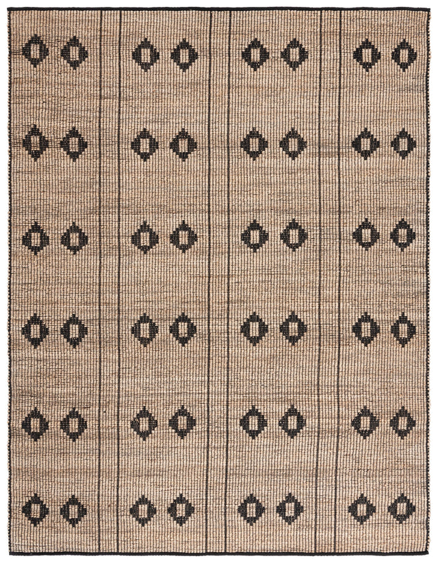 Safavieh Natural Fiber Nf898Z Natural/Black Rug.