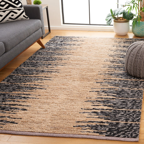 Safavieh Natural Fiber Nf953A Natural/Black Rug.