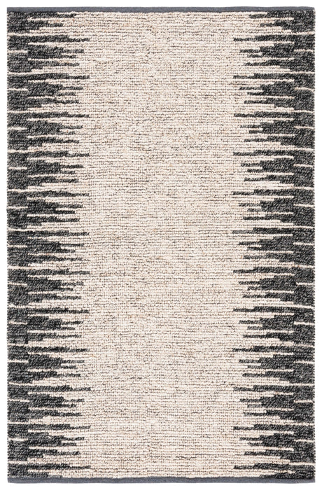 Safavieh Natural Fiber Nf953B Bleach/Black Rug.