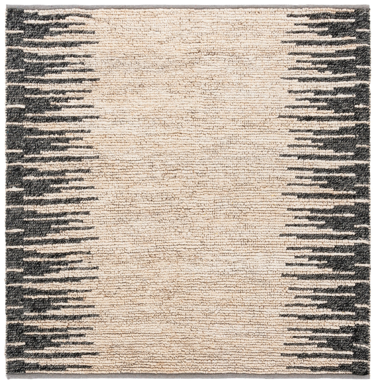 Safavieh Natural Fiber Nf953B Bleach/Black Rug.