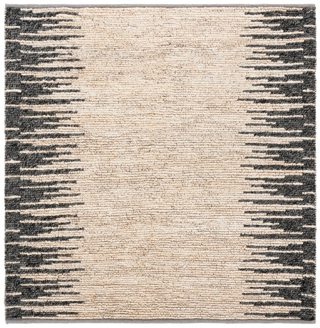 Safavieh Natural Fiber Nf953B Bleach/Black Rug.