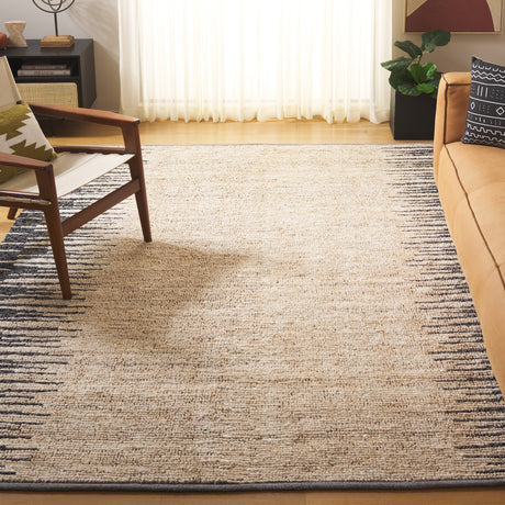 Safavieh Natural Fiber Nf953B Bleach/Black Rug.