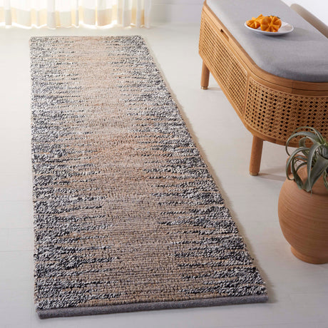 Safavieh Natural Fiber Nf953F Grey/Black Rug.