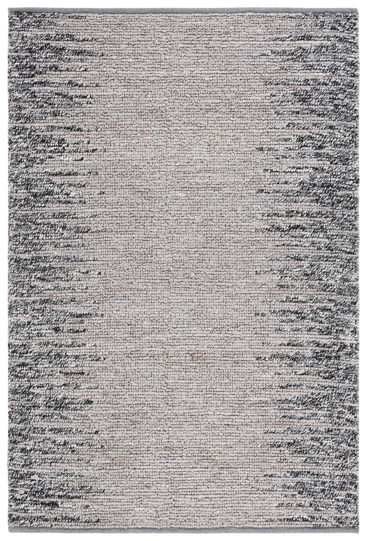 Safavieh Natural Fiber Nf953F Grey/Black Rug.