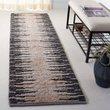 Safavieh Natural Fiber Nf953G Light Grey/Black Rug.