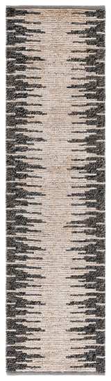 Safavieh Natural Fiber Nf953G Light Grey/Black Rug.
